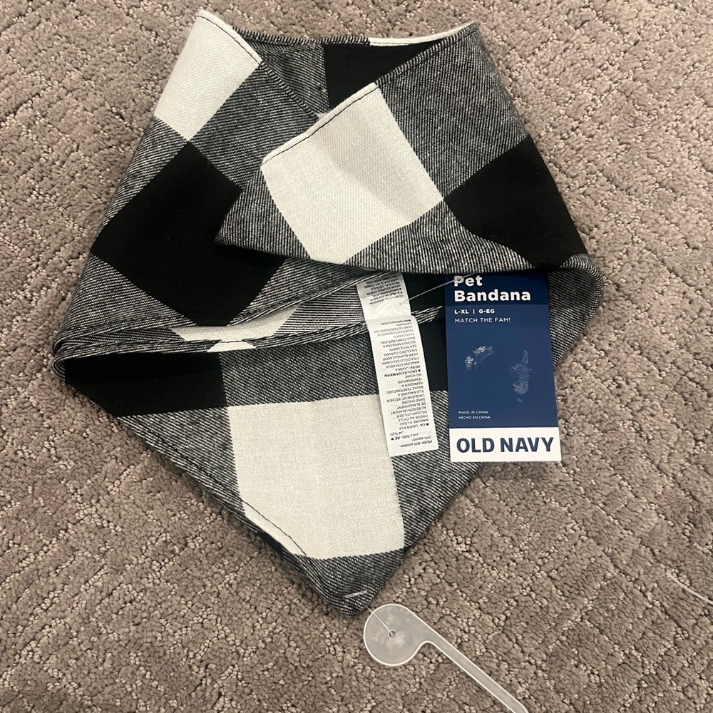 Patterned Flannel Bandana for Pets
